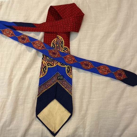 Vtg Versace Silk Tie - Picture 7 of 8